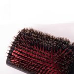 Haur Haarborstel Nylon en evertzwijnhaar rode kussen - Afbeelding 2