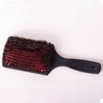 Haarborstel rood rechthoek zwijnhaar
