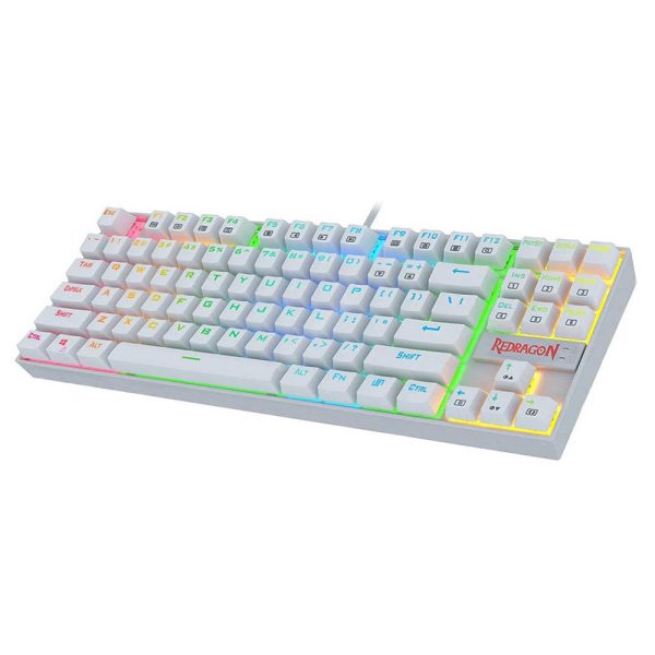 Redragon K552-Wit RGB Gaming Toetsenbord