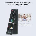 Sharp Universele afstandsbediening – Smart TV Remote - Afbeelding 4