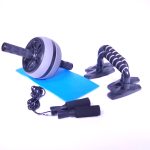 Slimtron Fitness Set Slimfit - Ab roller - Kniepad - Opdruksteun - Springtouw
