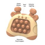 Slimtron Pop it Controller Bruine krab pad - Afbeelding 3