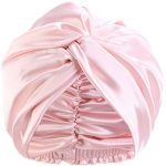 Zijden haarbonnet slaapmuts - roze