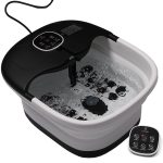 Slimtron FB02 Elektrisch Voetenbad – Verwarming, Bubbels en Massagerollers – Zwart