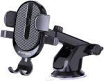 Slimtron Gravity 2-in-1 Autohouder - Ventilatieclip en Zuignap, productfoto 2
