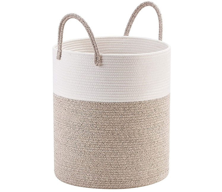 Slimlogy Katoenen Wasmand en Opbergmand – 52L