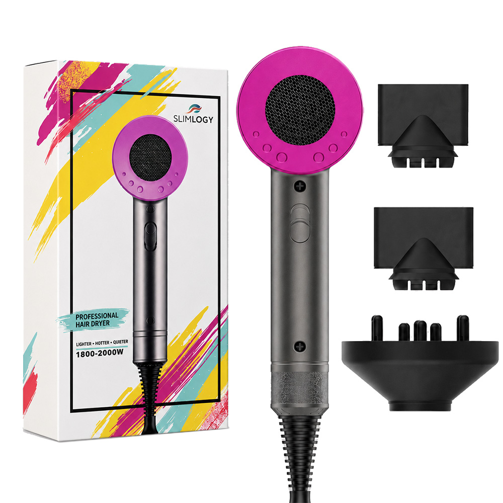 Slimlogy Föhn 1800–2000W – Diffuser en 2 Blaasmonden